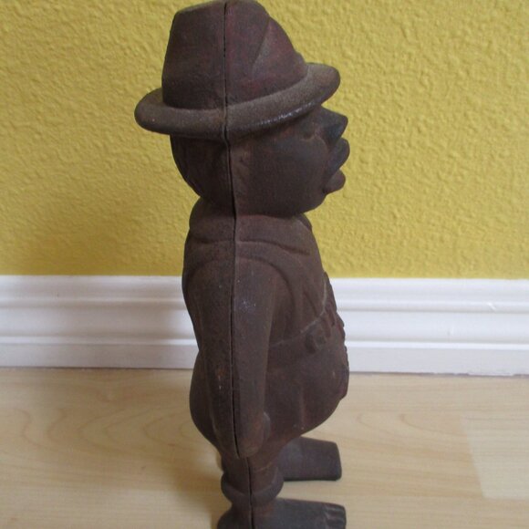 VTG Heavy, Large Cast Iron, "Give Me A Penny Bank" 4.5 pounds, 11" approx. - Picture 5 of 8